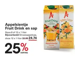 Sligro Appelsientje Fruit Drink en sap aanbieding