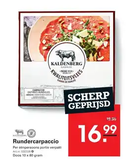 Sligro Rundercarpaccio aanbieding