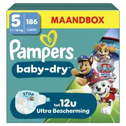 Kruidvat Pampers Baby-Dry Paw Patrol Maat 5 Luiers aanbieding