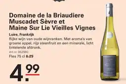 Sligro Domaine de la Briaudiere Muscadet Sèvre et Maine Sur Lie Vieilles Vignes aanbieding
