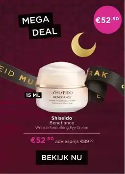 ICI Paris XL Shiseido Benefiance aanbieding