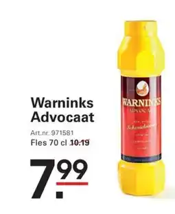 Sligro Warninks Advocaat aanbieding