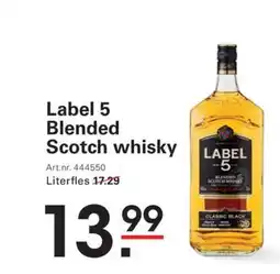Sligro Label 5 Blended Scotch whisky aanbieding