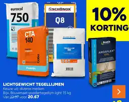 BOUWMAAT Lichtgewicht tegellijmen aanbieding