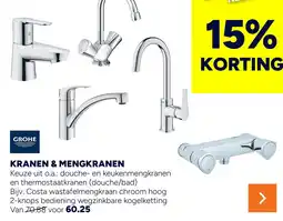 BOUWMAAT Kranen & mengkranen aanbieding