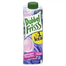 Albert Heijn DubbelFrisss 1kcal bubblegum & blauwe bes smaak aanbieding