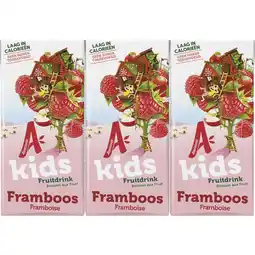 Albert Heijn Appelsientje Kids fruitdrink framboos 6-pack aanbieding
