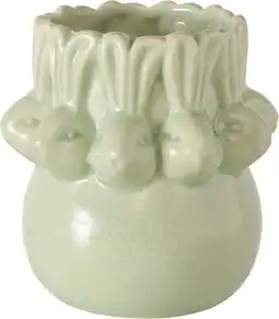 Intratuin Boltze vaas Erny groen D 12 H 11,5 cm aanbieding