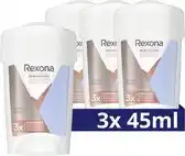 Wehkamp Rexona Women Maximum Protection Clean Scent anti-transpirant deodorant stick - 3 x 45 ml aanbieding