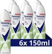 Wehkamp Rexona Women Advanced Protection Aloë Vera anti-transpirant spray - 6 x 150 ml aanbieding