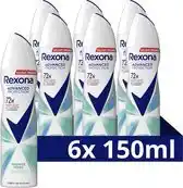 Wehkamp Rexona Women Advanced Protection Shower Fresh anti-transpirant spray - 6 x 150 ml aanbieding