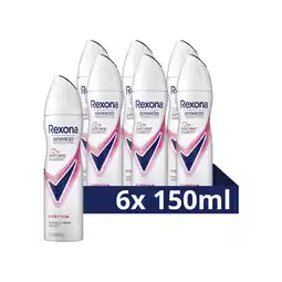 Wehkamp Rexona Women Advanced Protection Biorythm anti-transpirant spray - 6 x 150 ml aanbieding