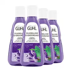 Wehkamp Guhl Zilverglans & Verzorging shampoo - 4 x 250 ml aanbieding