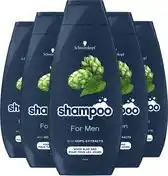 Wehkamp Schwarzkopf For Men shampoo - 5 x 400 ml - voordeelverpakking aanbieding