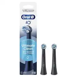Etos Oral-B iO Ultimate Clean Opzetborstels Zwart 2 Stuks aanbieding
