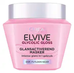 Etos L'Oréal Paris Elvive Glycolic Gloss Mask 300 ML aanbieding