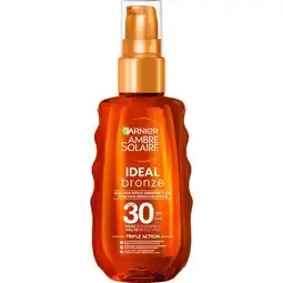 Etos Garnier Ambre Solaire Beschermende Zonnebrandolie SPF30 150 ML aanbieding