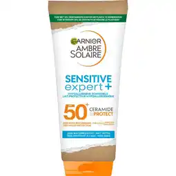 Etos Garnier Ambre Solaire Sensitive Expert Hypoallergene Zonnebrandmelk SPF50 175 ML aanbieding