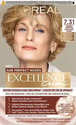 Etos L'Oréal Paris Excellence Crème Age Perfect Nudes 7.31 Karamelblond aanbieding