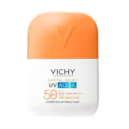 Etos Vichy Capital Soleil UV-Aqua Onzichtbare Zonnefluïde SPF50 50 ML aanbieding