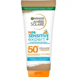 Etos Garnier Ambre Solaire Kids Sensitive Expert Hypoallergene Zonnebrandmelk SPF50 175 ML aanbieding