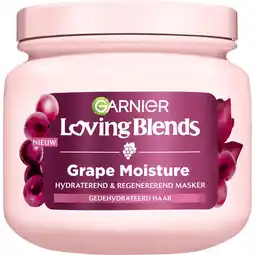 Etos Garnier Loving Blends Grape Moisture Masker 340 ML aanbieding