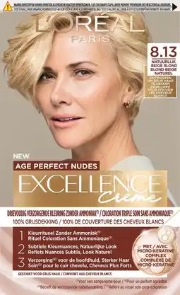 Etos L'Oréal Paris Excellence Crème Age Perfect Nudes 8.13 Beige Blond aanbieding