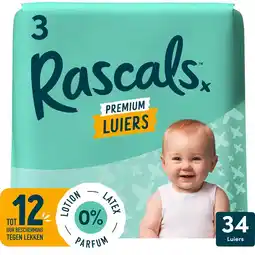 Etos Rascals Premium Luiers Maat 3 6-11 KG 34 stuks aanbieding