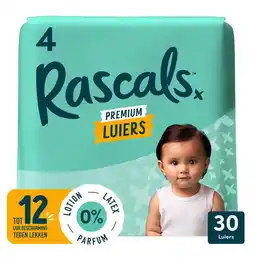 Etos Rascals Premium Luiers Maat 4 10-15 KG 30 stuks aanbieding
