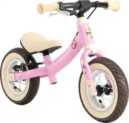 Wehkamp BikeStar Sport, 2 in 1 meegroei loopfiets, 10 inch, roze/eenhoorn aanbieding