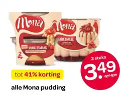 Spar Alle mona pudding aanbieding