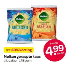 Spar Melkan geraspte kaas aanbieding