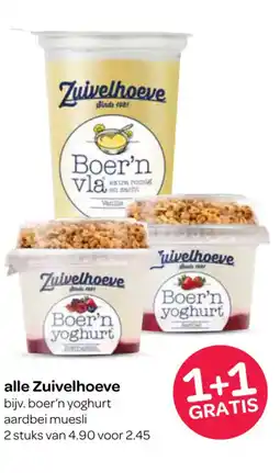 Spar Alle zuivelhoeve aanbieding