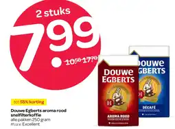 Spar Douwe Egberts aroma rood snelfilterkoffie aanbieding