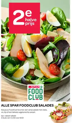 Spar Alle spar foodclub salades aanbieding