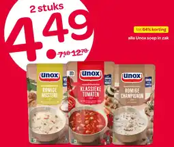 Spar Alle unox soep in zak aanbieding