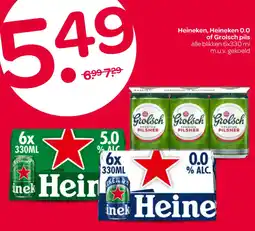 Spar Heineken, Heineken 0,0 of Grolsch pils aanbieding