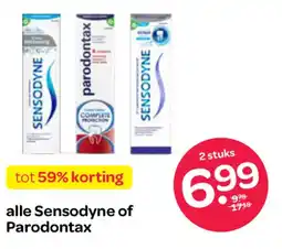Spar Alle sensodyne of parodontax aanbieding