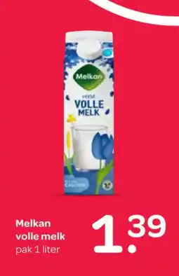 Spar Melkan volle melk aanbieding