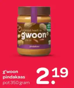 Spar G'woon pindakaas aanbieding