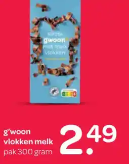 Spar G'woon vlokken melk aanbieding