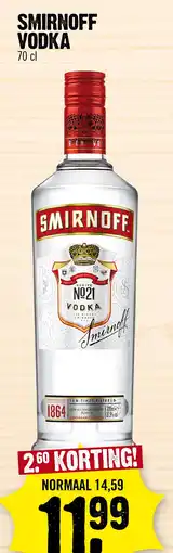 Super Dirck 3 Smirnoff vodka aanbieding