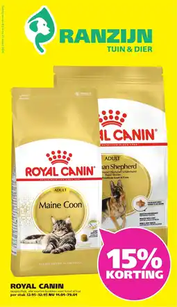 Ranzijn Royal canin aanbieding