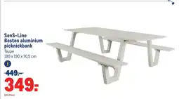 Makro Sens-line boston aluminium picknickbank aanbieding