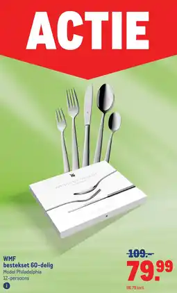 Makro Wmf bestekset 60-delig aanbieding