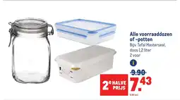 Makro Alle voorraaddozen of potten aanbieding