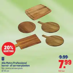 Makro Alle metro professional borrel of serveerplanken aanbieding