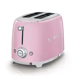 Bol.com SMEG TSF01PKEU - Broodrooster - Roze - 2x2 - 950W - 6 niveaus aanbieding