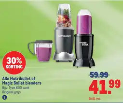 Makro Alle nutribullet of magic bullet blenders aanbieding