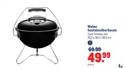 Makro Weber houtskoolbarbecue aanbieding